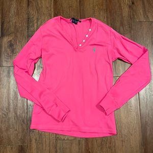 Ralph Lauren Hot Pink Henley